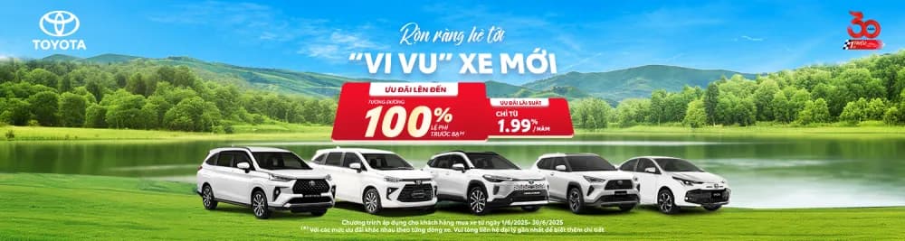 TOYOTA VIỆT NAM CÙNG HỆ THỐNG ĐẠI LÝ TRIỂN KHAI CHƯƠNG TRÌNH KHUYẾN MẠI THÁNG 06/2025